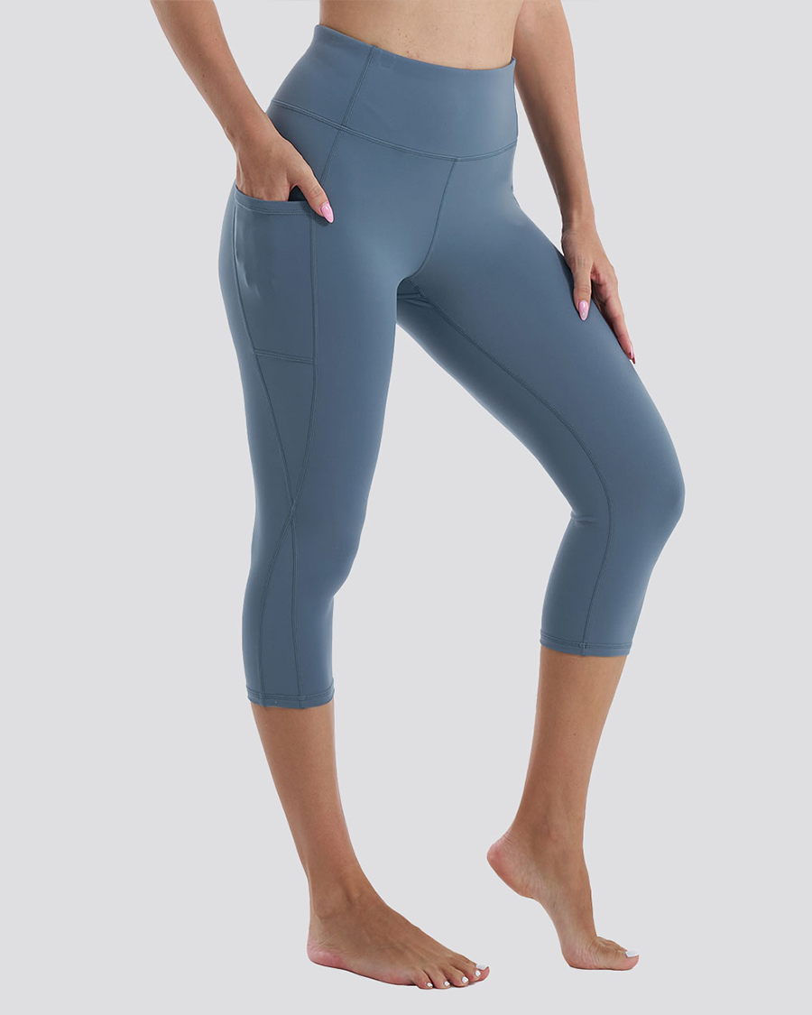 Grey Sage DreamComfort Capri Yoga leggings