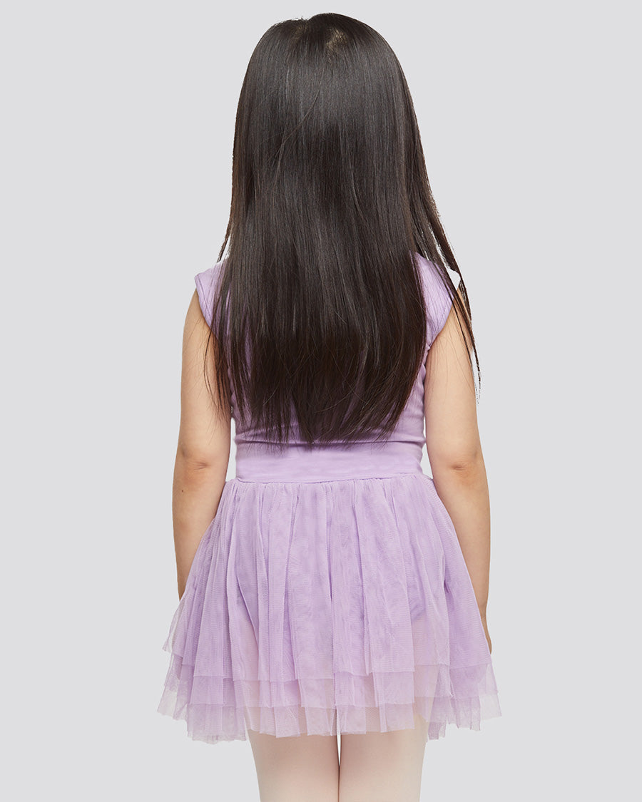 Purple Girls Tank Tulle Dress