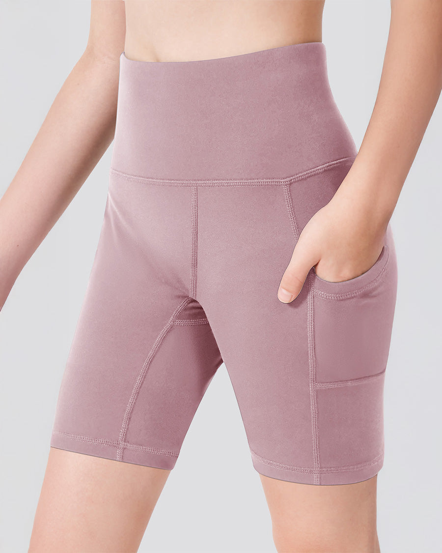 Pink Girls 8" Volleyball Ace Shorts