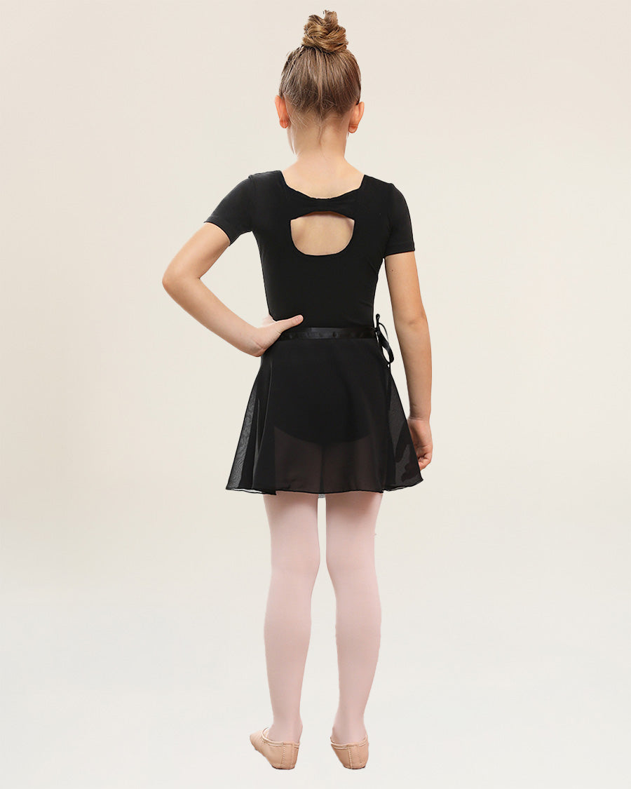 Black Girls Ballet Leotard Starter Kit (Bow Back Leotard & Tie Skirt & Tights)