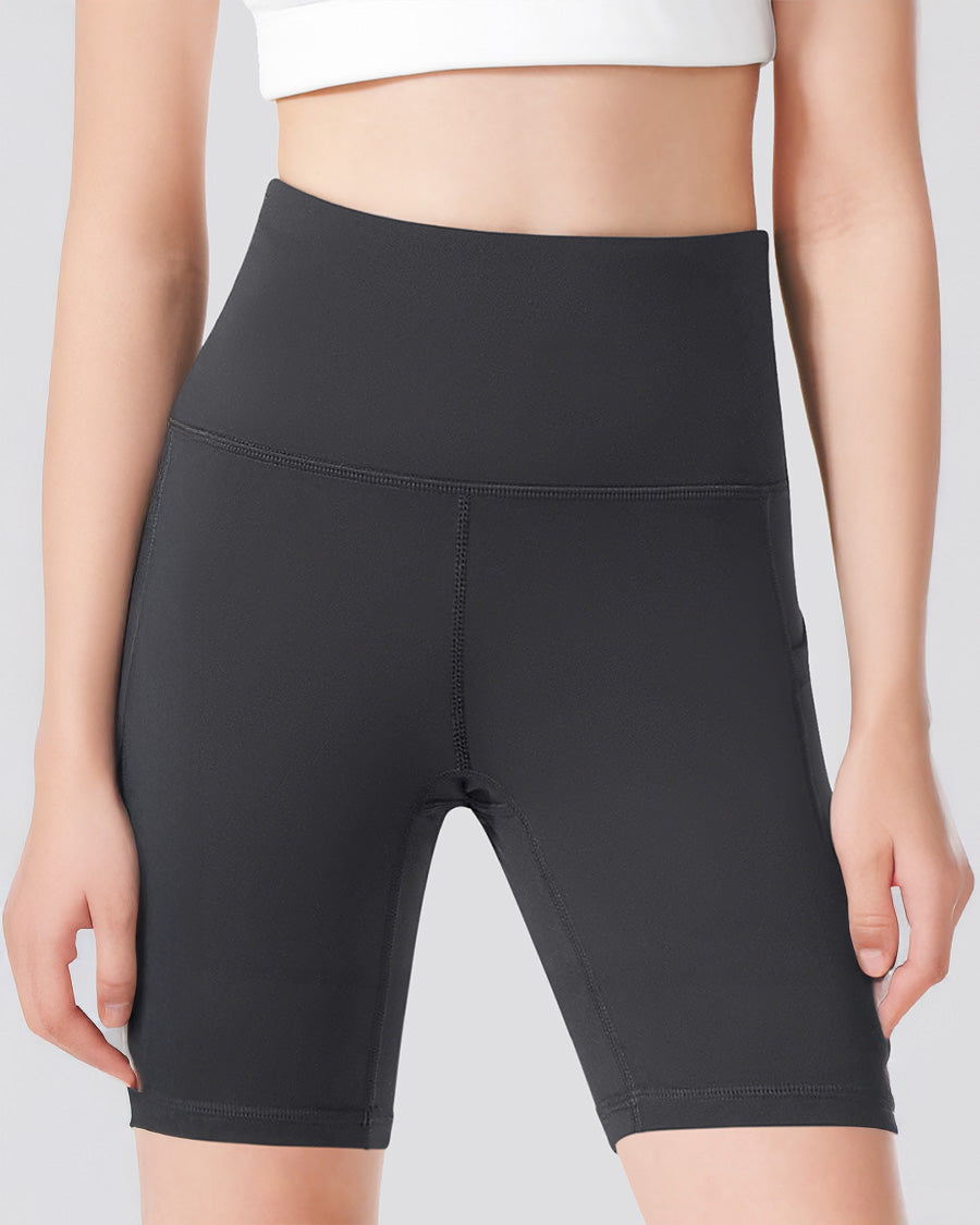 Charcoal Girls 8" Volleyball Ace Shorts