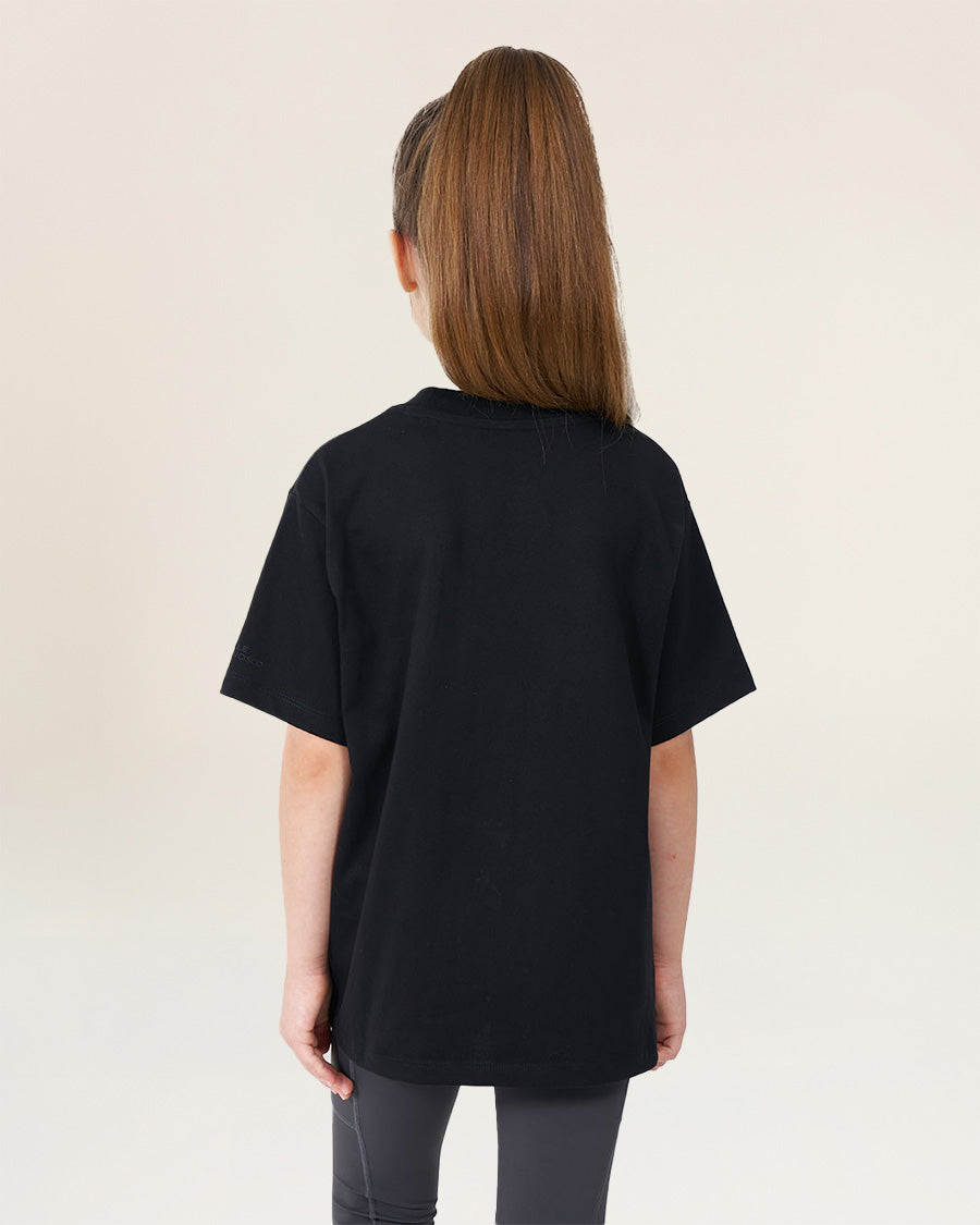 Black Kids Comfy Oversized Cotton Tee