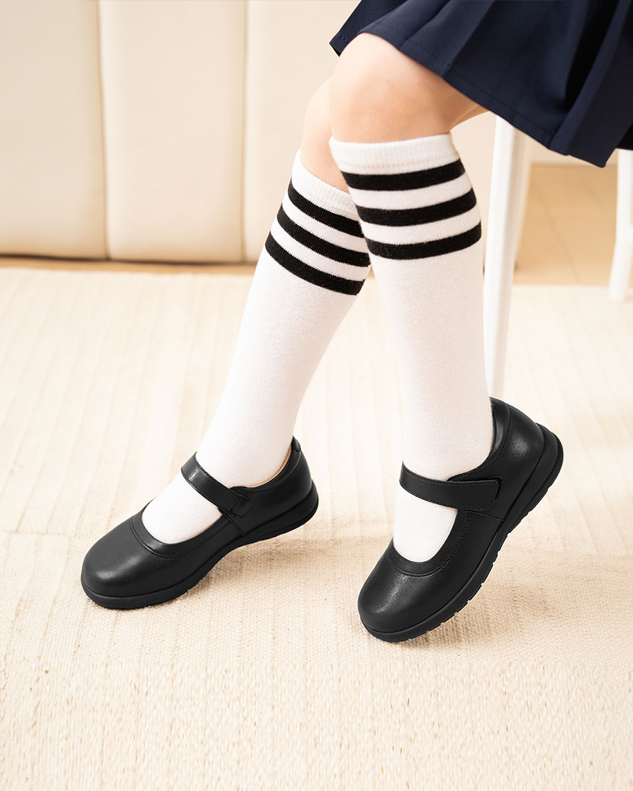 Black Girls Classic School Uniform Mary Jane Shoes