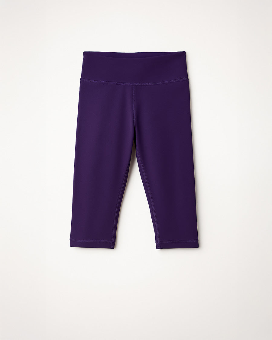 Navy Girls Capri Yoga Leggings