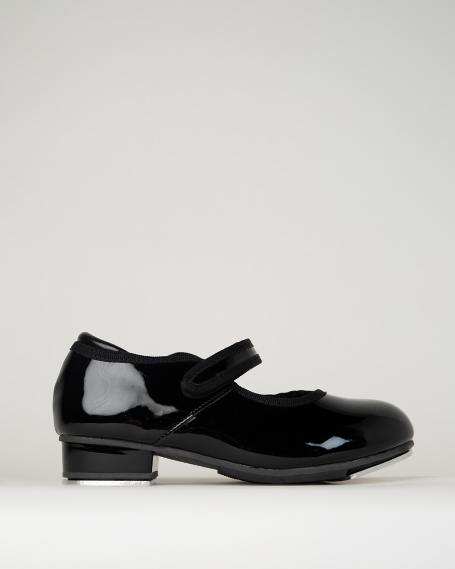 Black Glitter Kids Beat Bling Tap Shoes