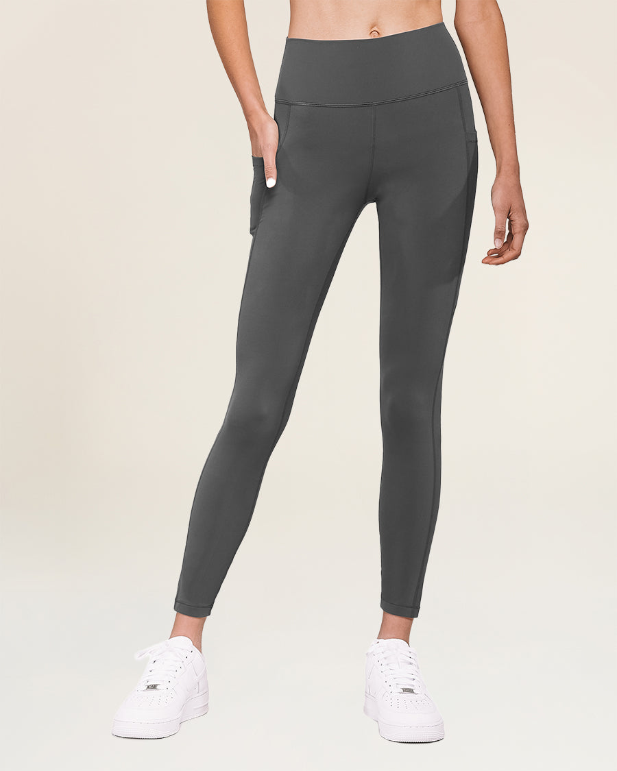 Charcoal SoftLuxe Yoga Pants with Pockets