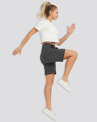 Charcoal Cotton Sweat Shorts 7"