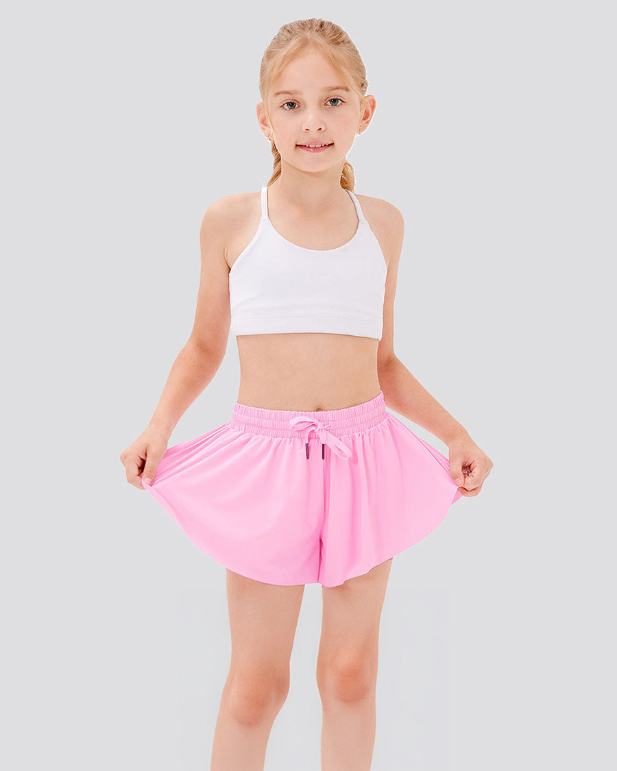 Cotton Candy Girls Flowy Shorts