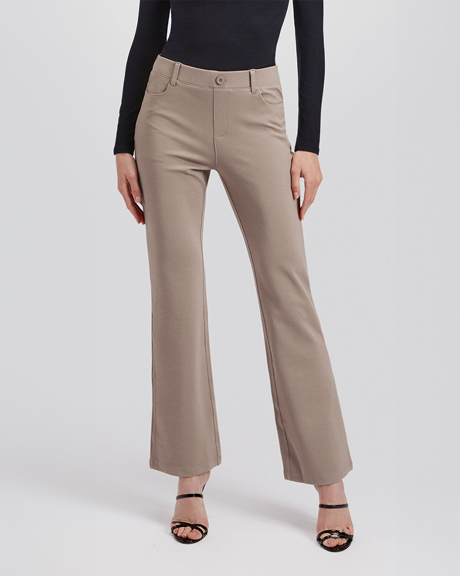 Grey Khaki Womens Business Casual Pants - Bootcut Fit | Stelle Grey Khaki Womens Business Casual Pants - Bootcut Fit | Stelle