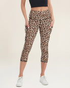 Leopard Performance High Rise Capri Leggings