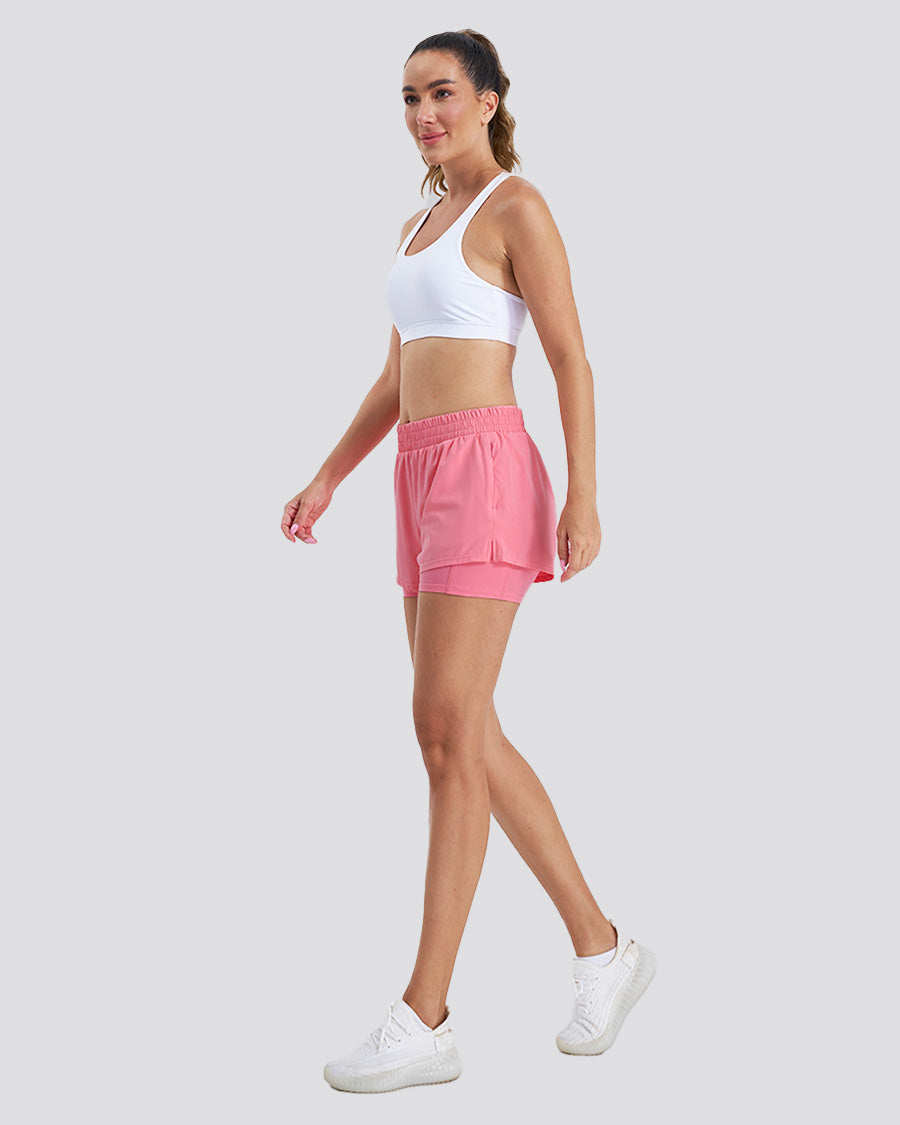 Coral SpeedShift Hybrid 2 in 1 Running Shorts