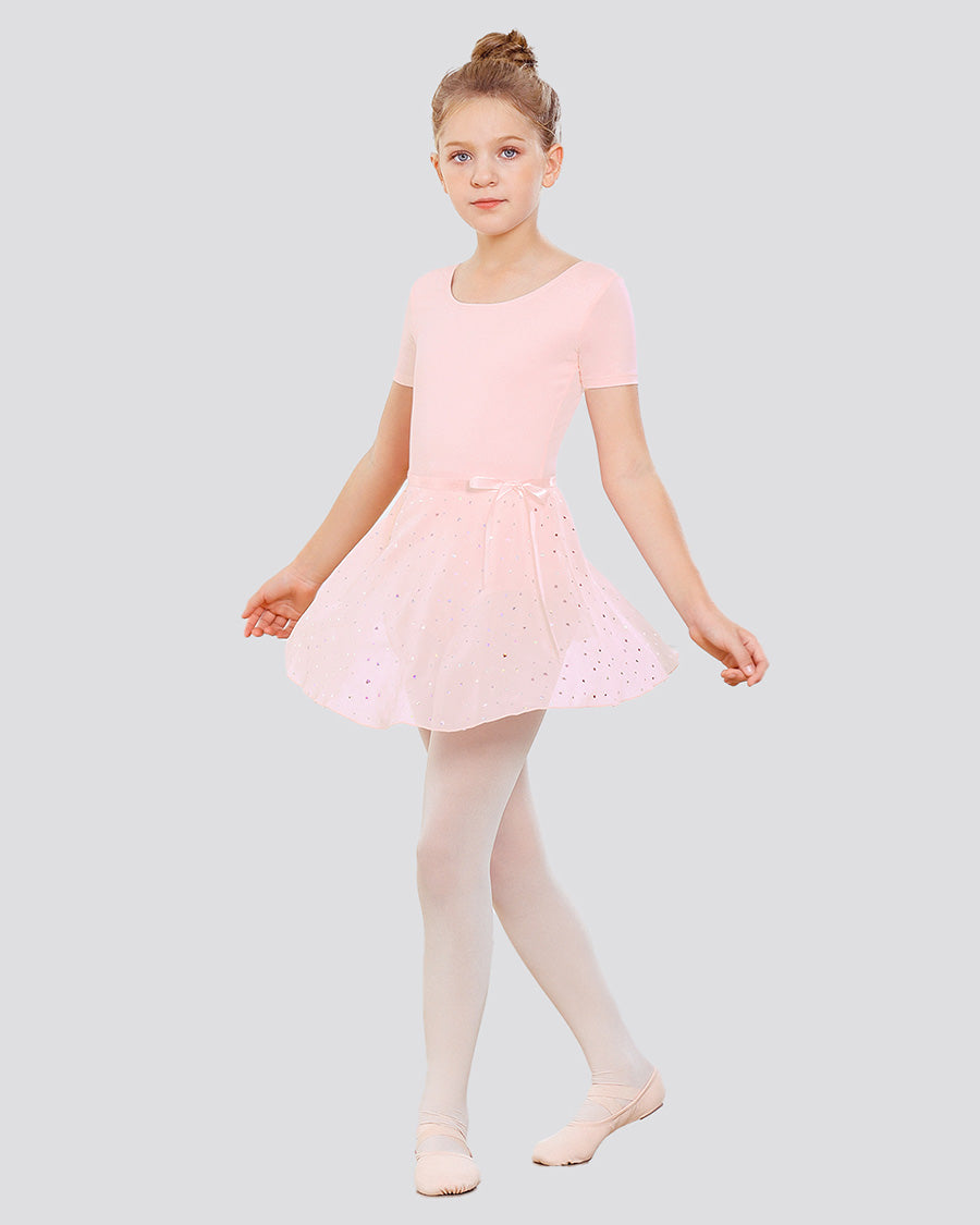 Sparkling Ballet Pink Girls Ballet Leotard Starter Kit