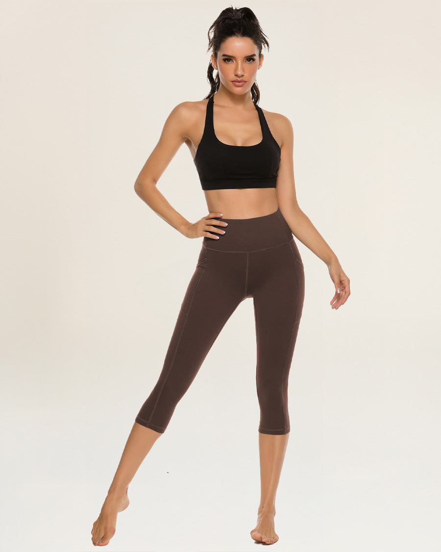 Coffee Capri Yoga leggings