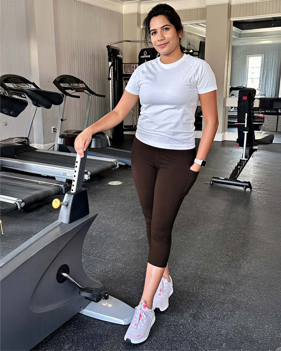 Coffee Capri Yoga leggings