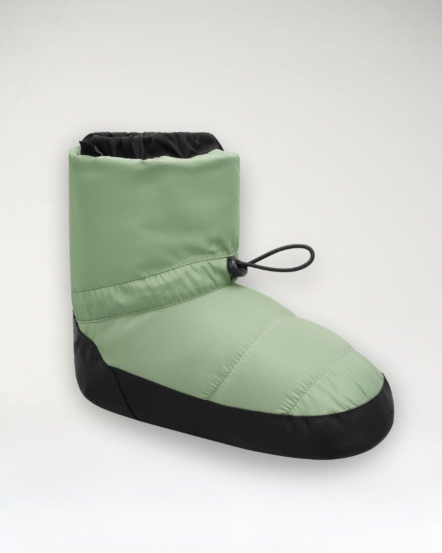 Green ballet warm up booties