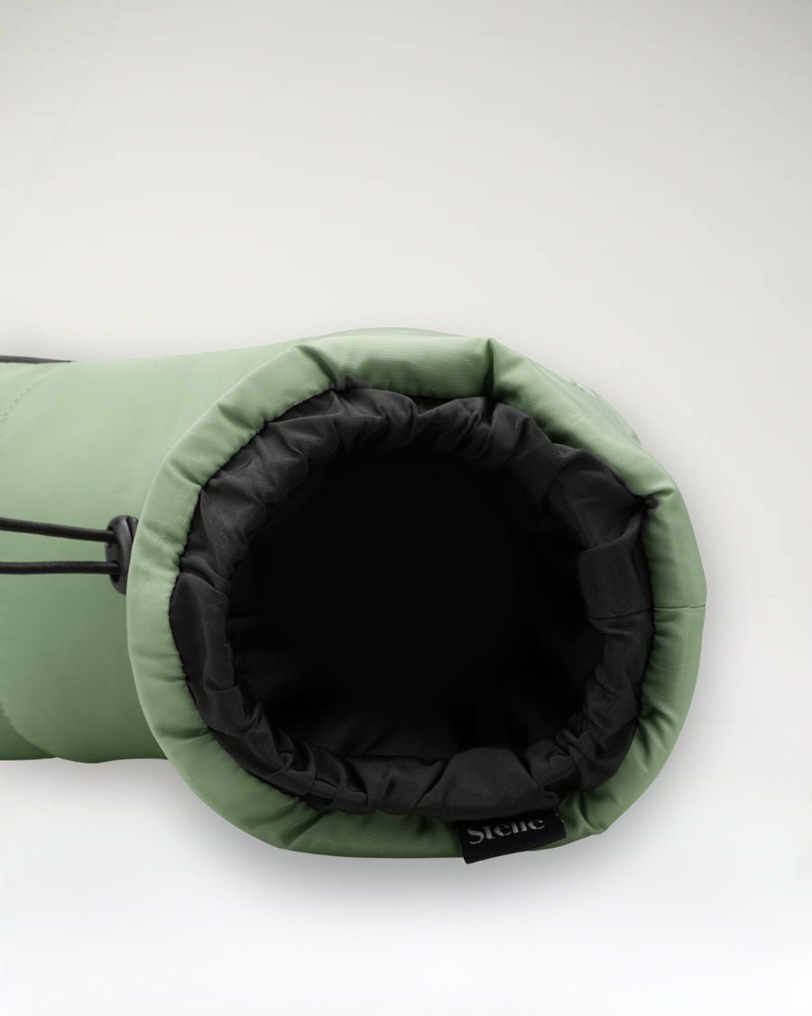 Green ballet warm up booties