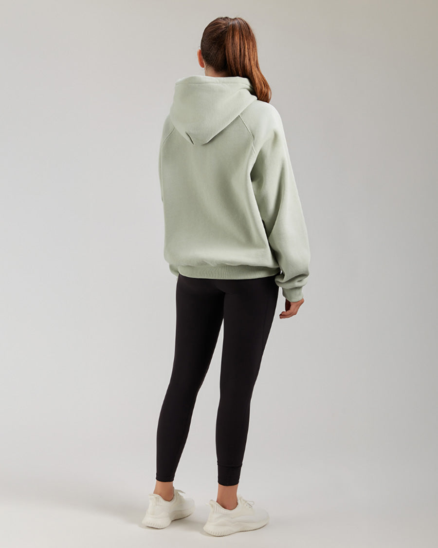 Mint Green Long-Sleeve Oversized Hoodie