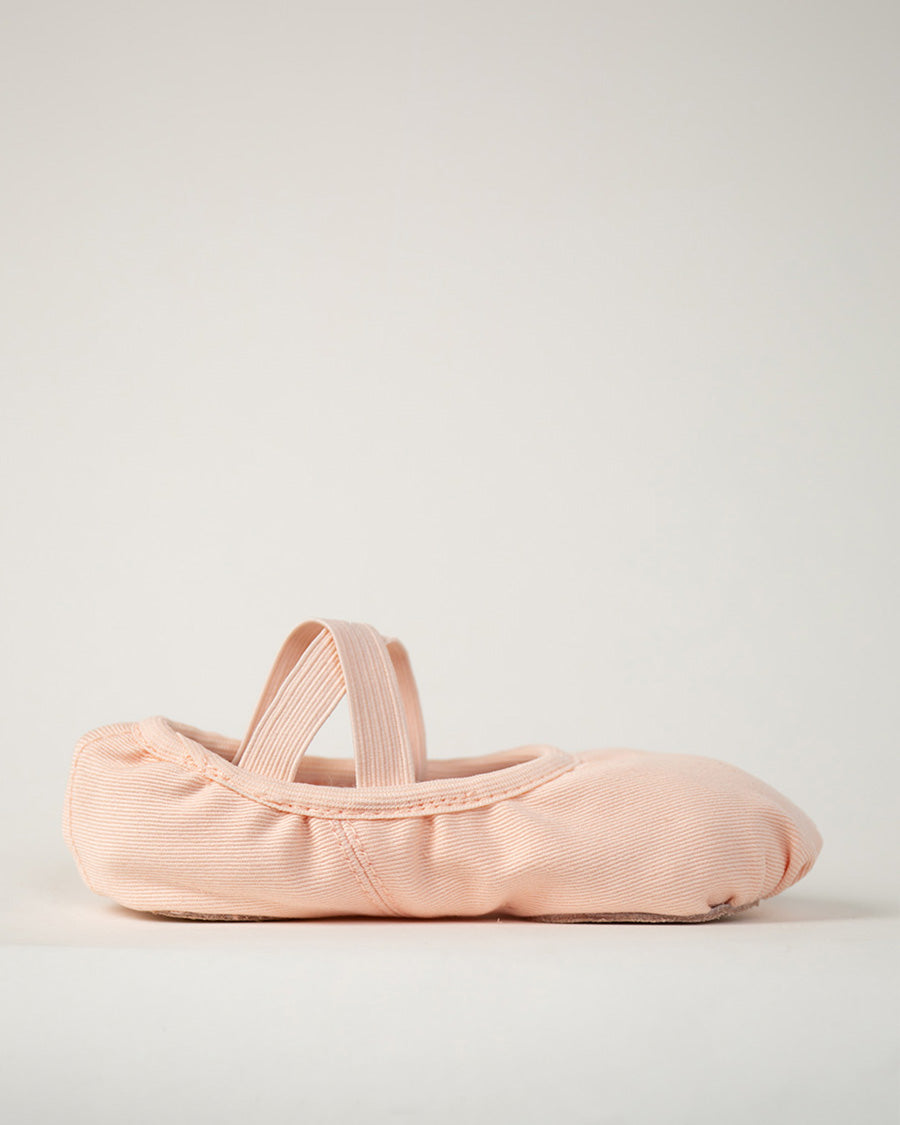 Ballet Pink Kids Cross Straps Canvas Ballet Shoes