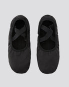 Black Adults Stretch Canvas Split Sole Ballet Shoes