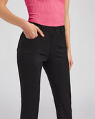 Black Women Business Casual Work Pants | Straight 30''