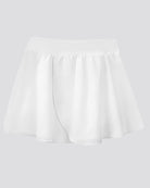 White Women Chiffon Pull-On Wrap Skirt