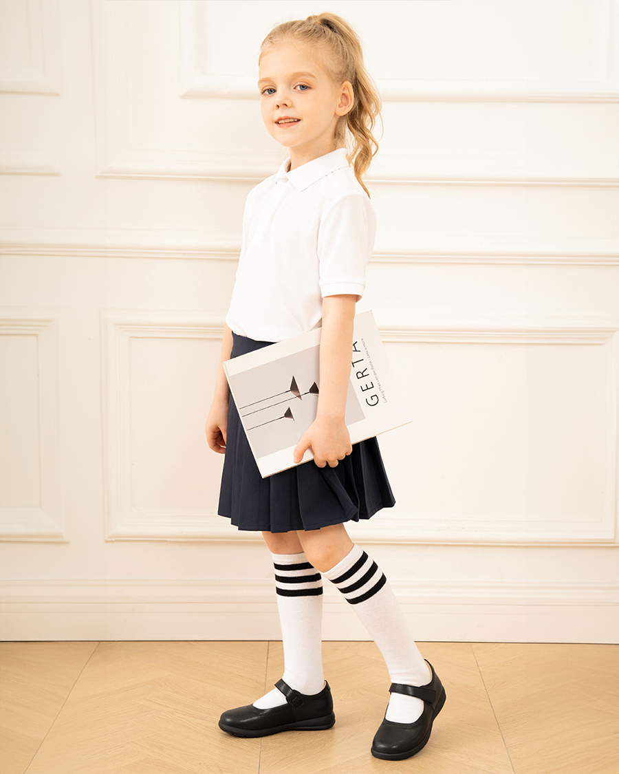 Black Girls Classic School Uniform Mary Jane Shoes