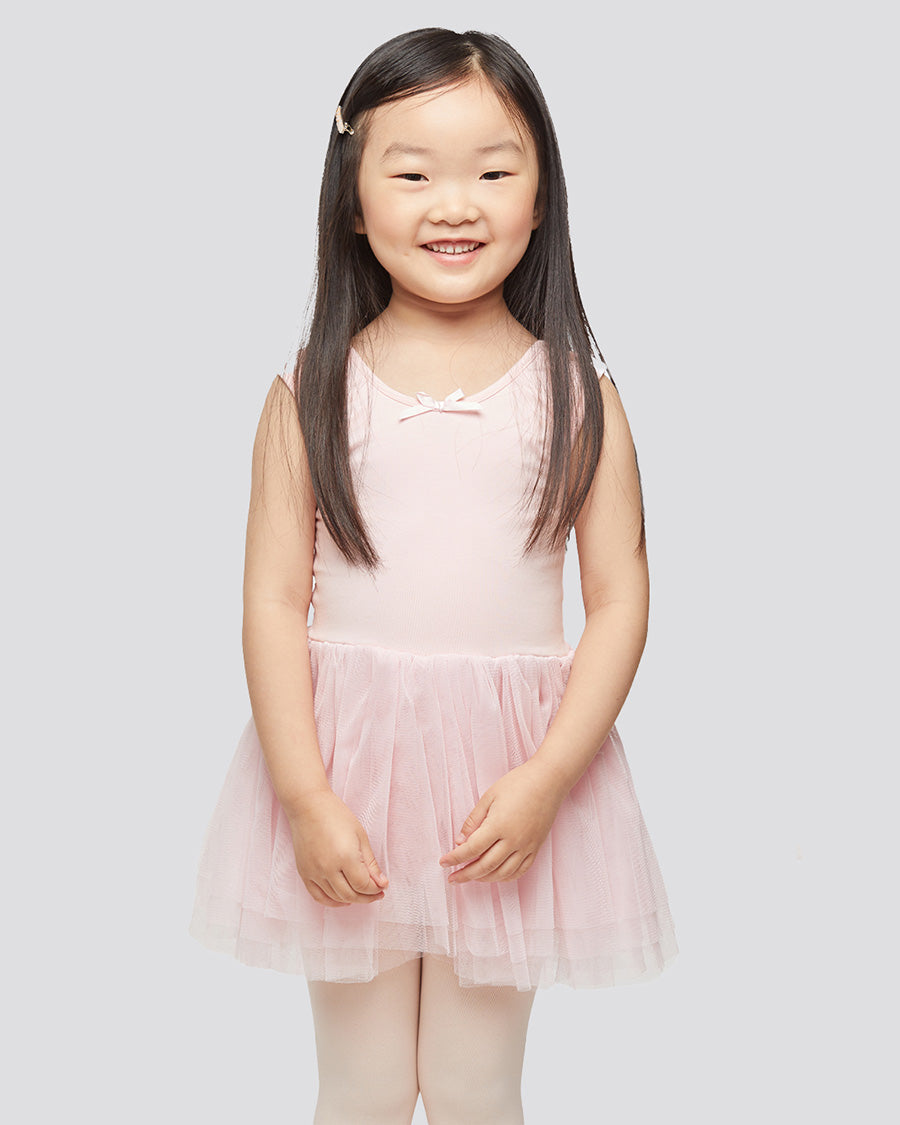 Ballet Pink Girls Tank Tulle Dress