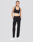 Black Cargo Hiking Pants Straight Leg