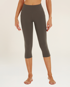 Tea Brown Capri Yoga leggings