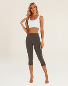 Tea Brown Capri Yoga leggings