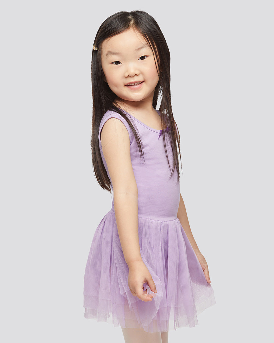 Purple Girls Tank Tulle Dress