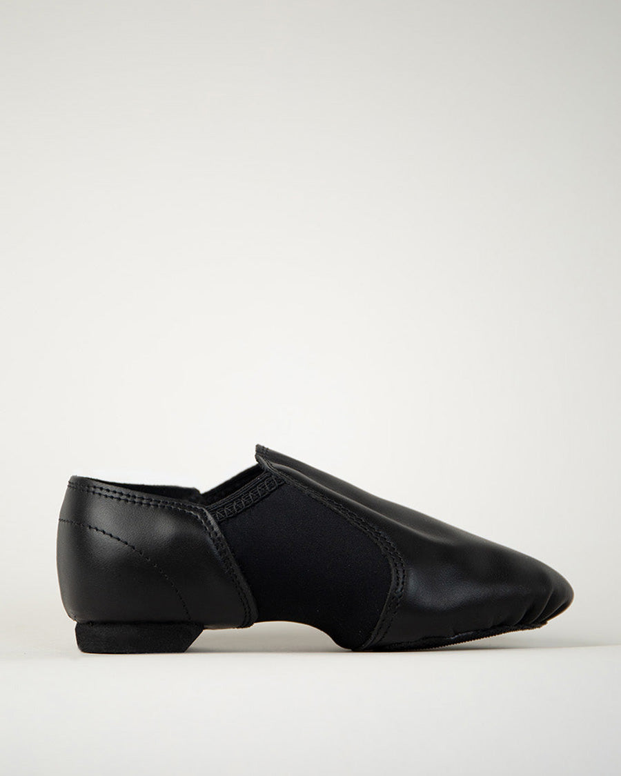 Black Adult Leather Jazz Shoes