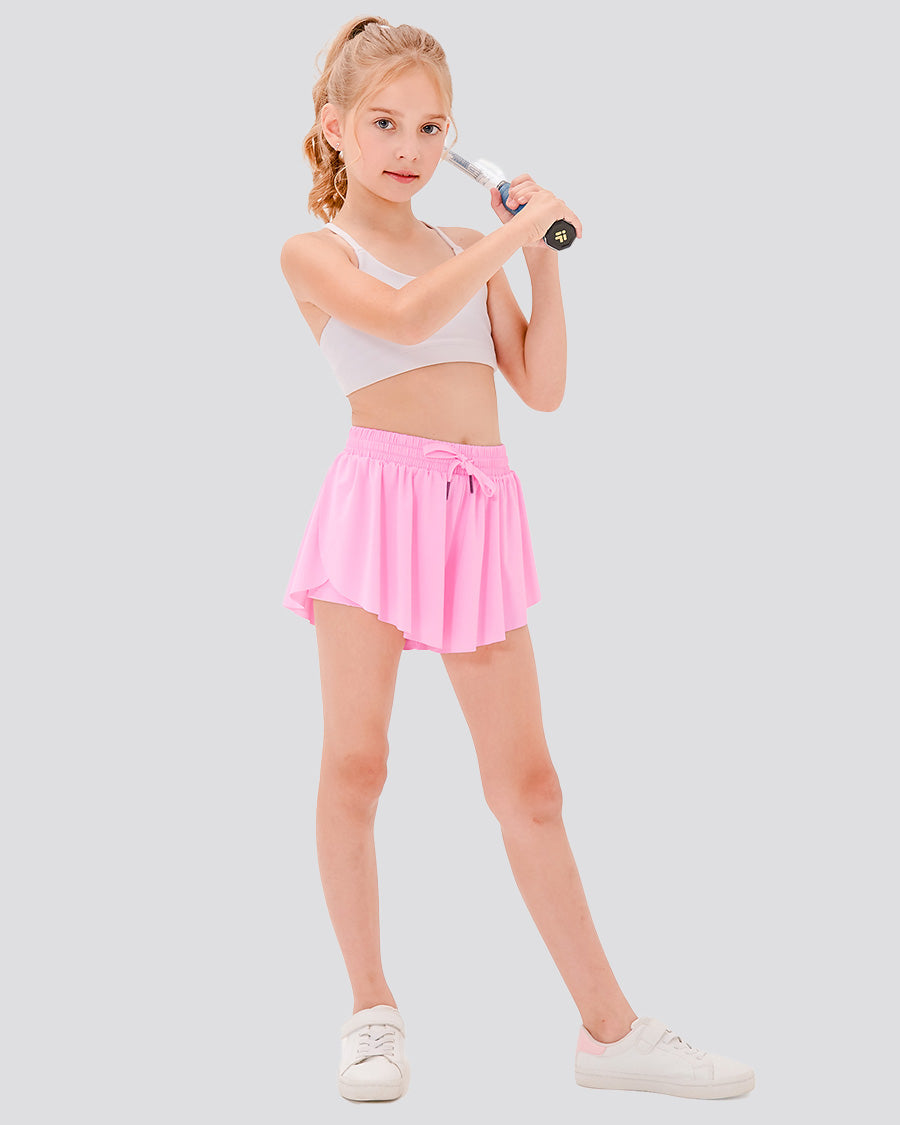 Cotton Candy Girls Flowy Shorts
