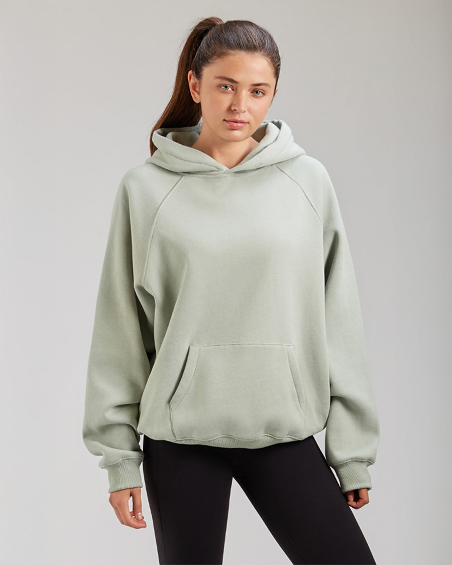 Mint Green Long-Sleeve Oversized Hoodie