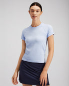 Navy Ruffle Ace Tennis Skirt