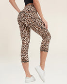 Leopard Performance High Rise Capri Leggings