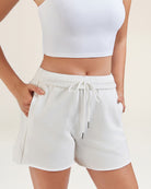 White Comfy Lounge Shorts