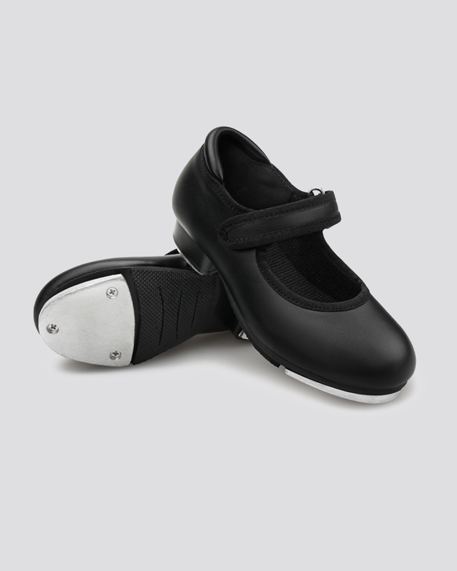 Matte Black Kids Tap Shoes