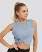 Blue Origin Sleeveless Workout Crop Top