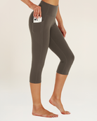 Tea Brown Capri Yoga leggings