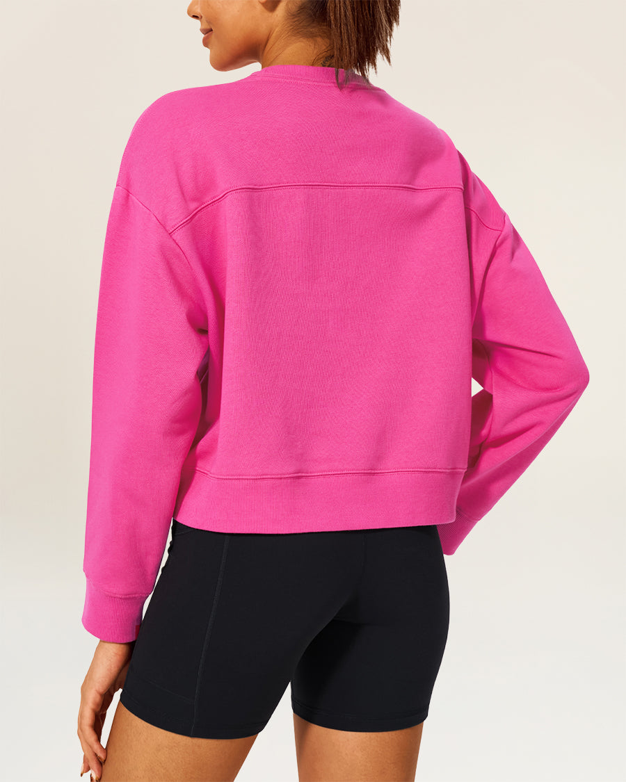 Cosmopolitan Crop Oversized Sweatshirt