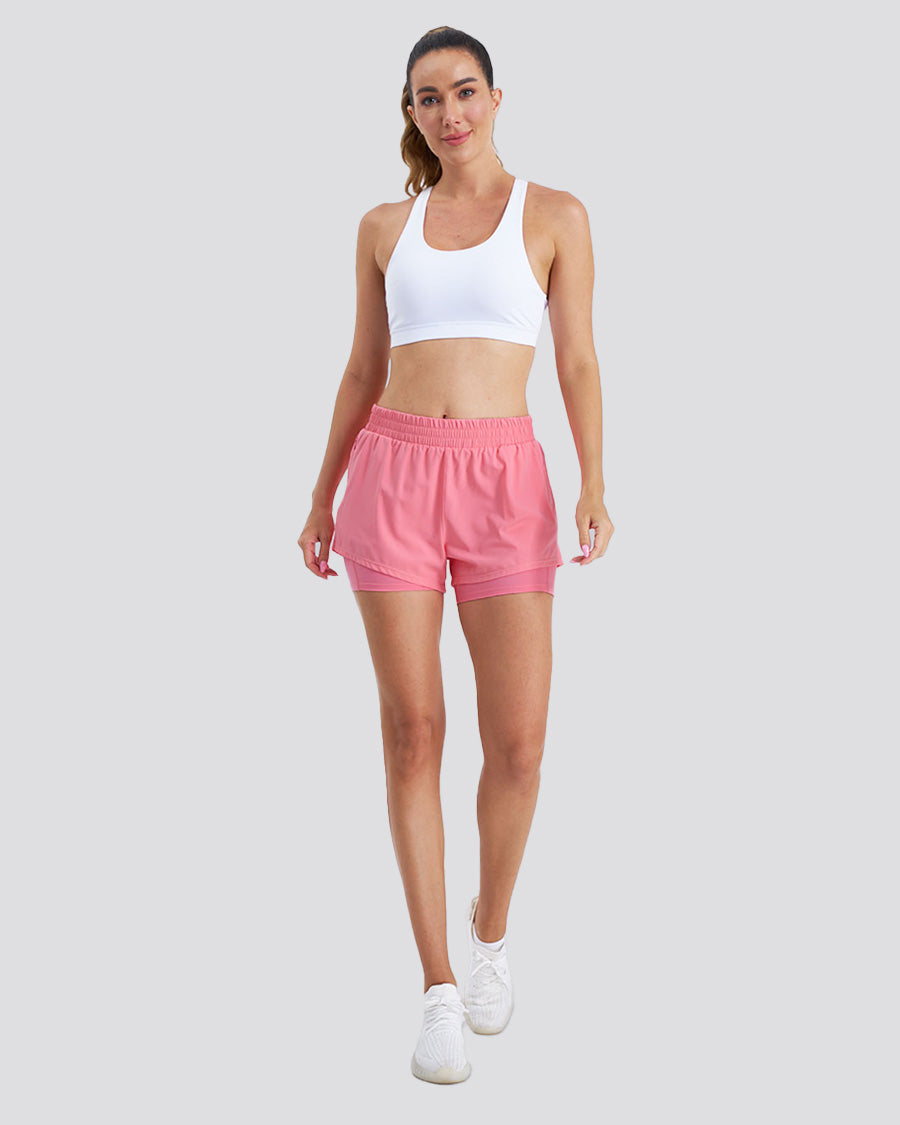 Coral SpeedShift Hybrid 2 in 1 Running Shorts