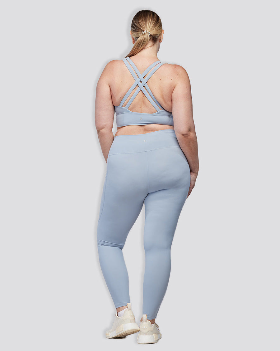 Steel Blue SoftLuxe Double Criss Cross Bra