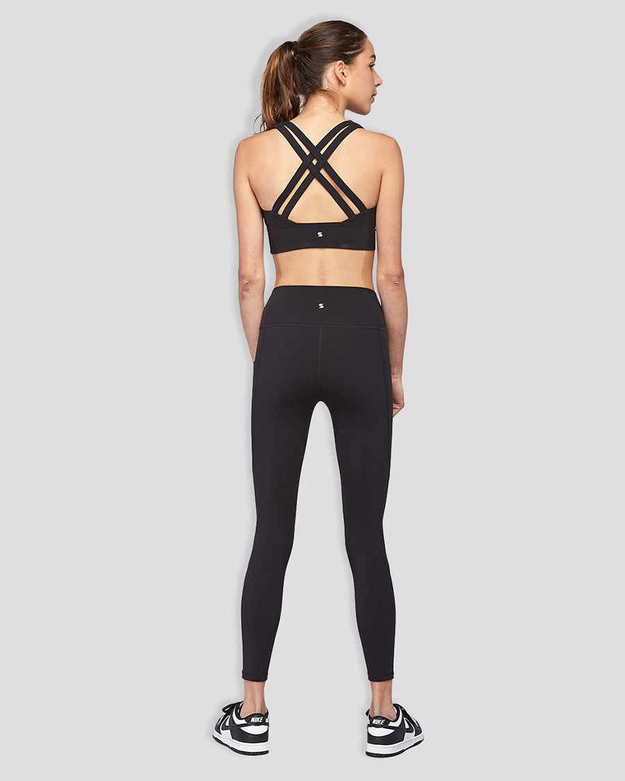 Black SoftLuxe Double Criss Cross Bra