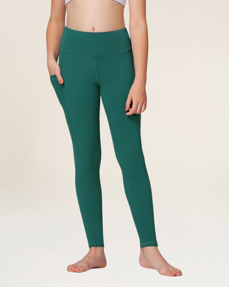 Teal Girls Athletic Leggings