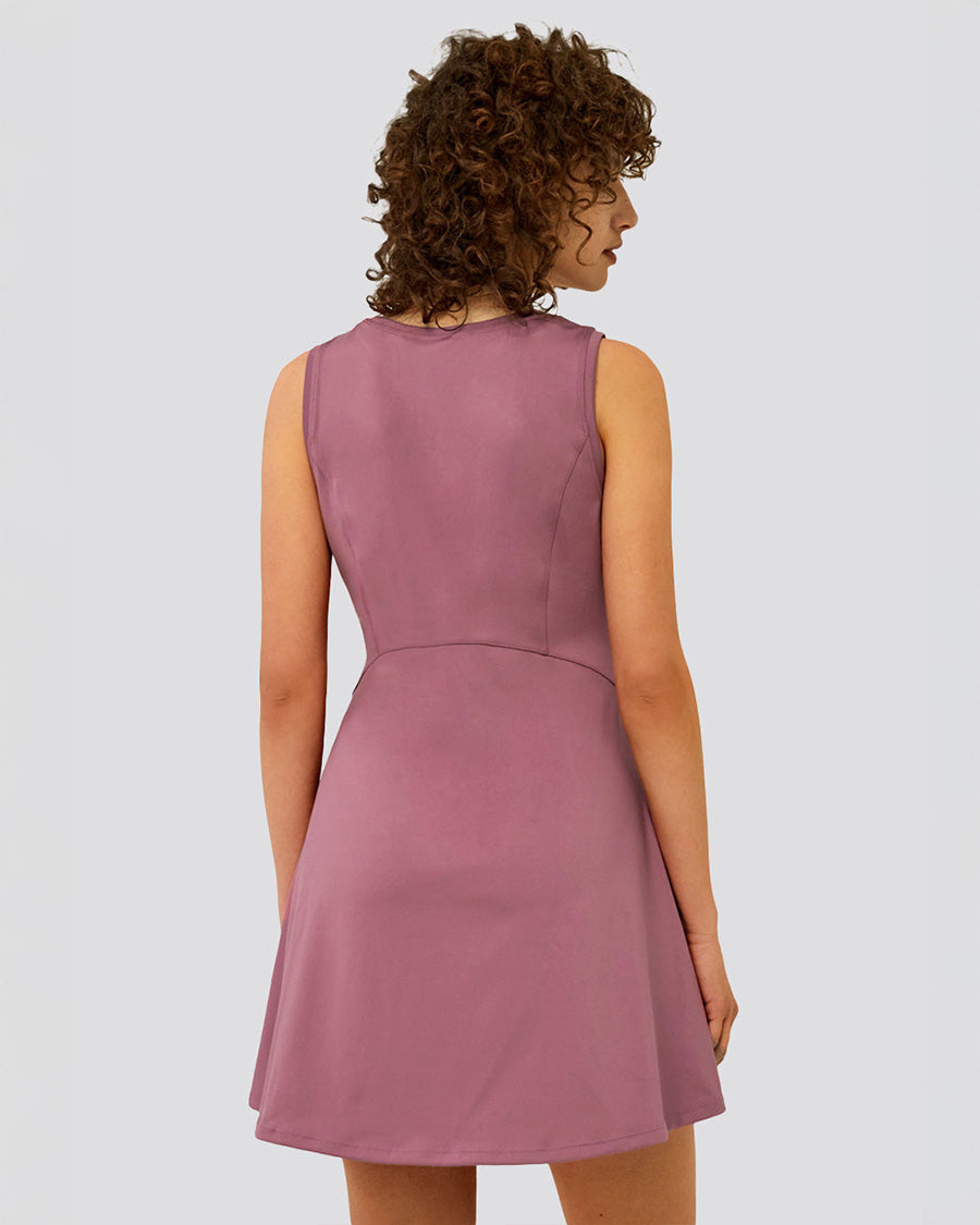 Purple Sleeveless Tennis Dress