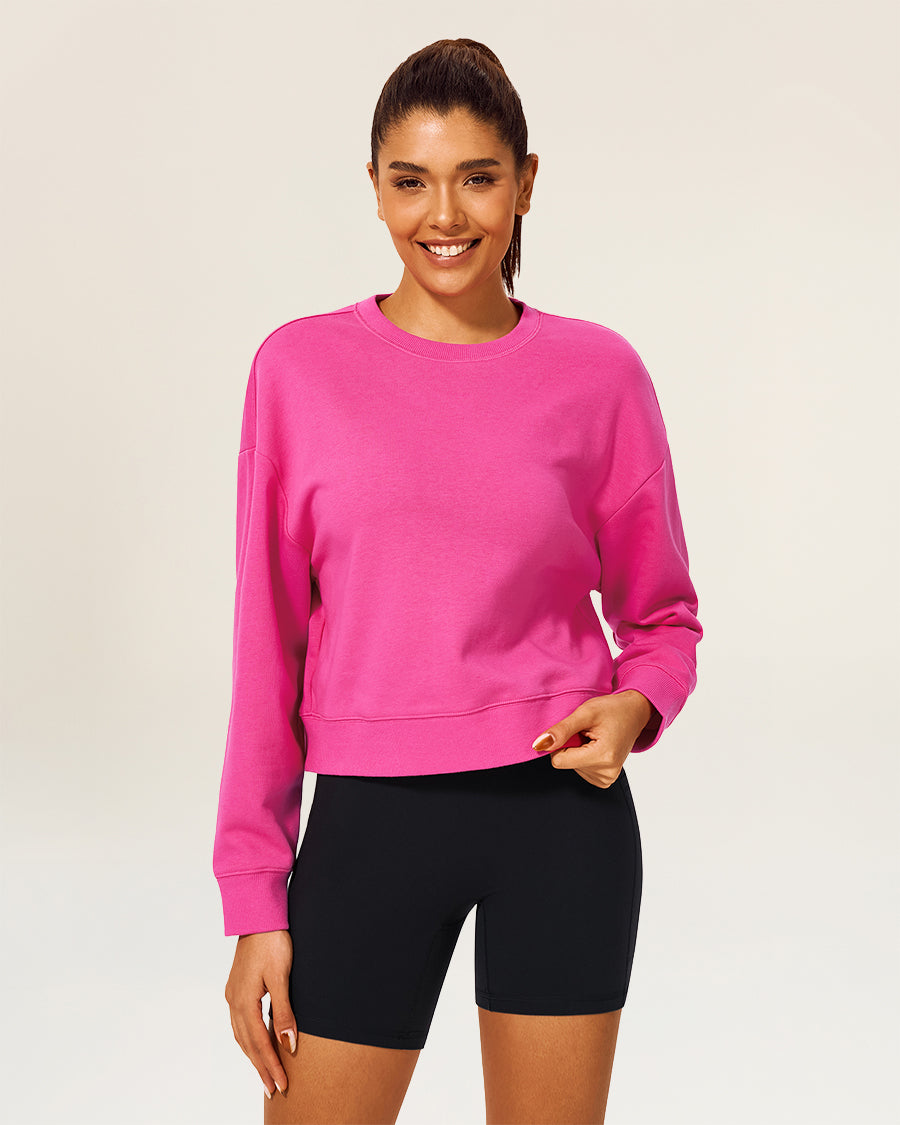 Cosmopolitan Crop Oversized Sweatshirt