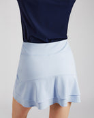 Light Blue Ruffle Ace Tennis Skirt