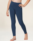 Dark Navy Girls Soft Yoga Leggings