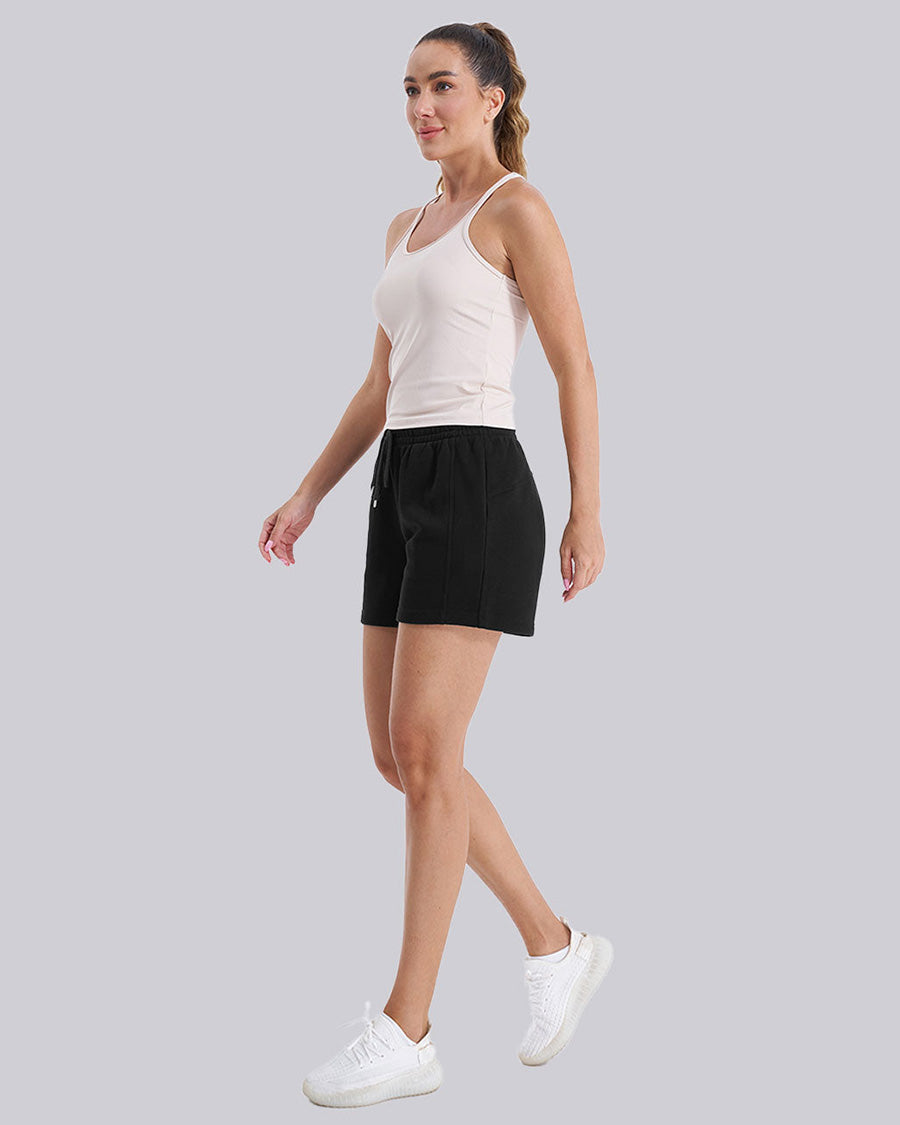 Black Easy Comfort Lounge Shorts